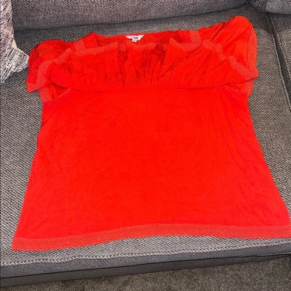 BB Dakota Bold Orangish Red Top​​ - Picture 5 of 8
